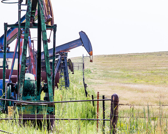 Oil field equipment in western KS